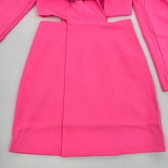 Express Pink Cut Out Blazer Dress | Size XS - Picture 3 of 8